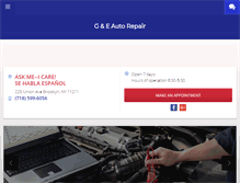 Tablet Screenshot of gandeautorepair.com